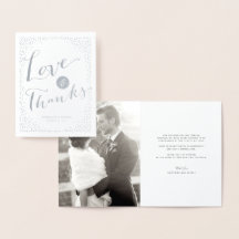 Love & Merci Script Confetti Mariage Merci