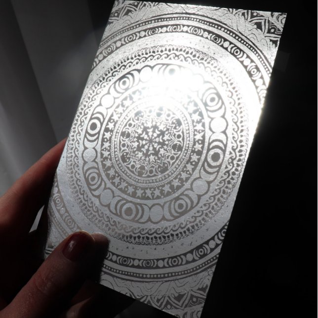 Carte Dorée Lune Enfant Mandala Triple Lune Sorcière (Créateur téléchargé)