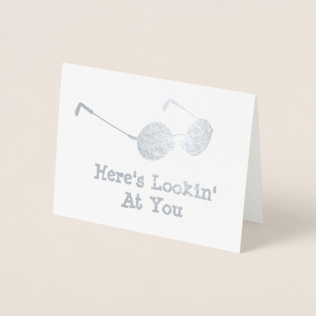 Carte Dorée Lunettes rondes - Voici les spécifications de vous (Devant)