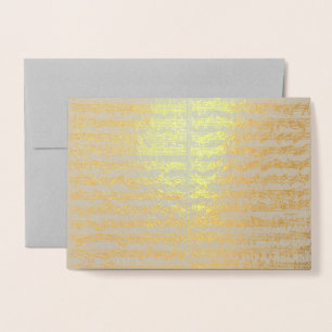 Carte Dorée Manuscrit musical Golden Bach Chaconne