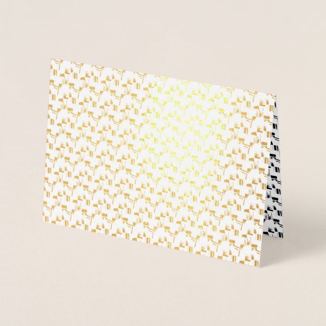 Carte Dorée Meilleure langue Design Vingt-Six (Devant)