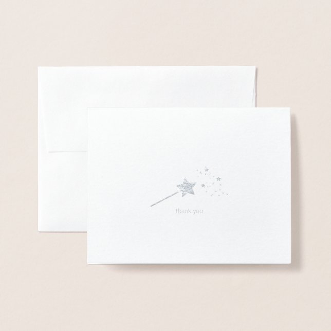 Carte Dorée Merci (Devant avec enveloppe)