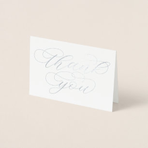 Carte Dorée Merci calligraphie moderne