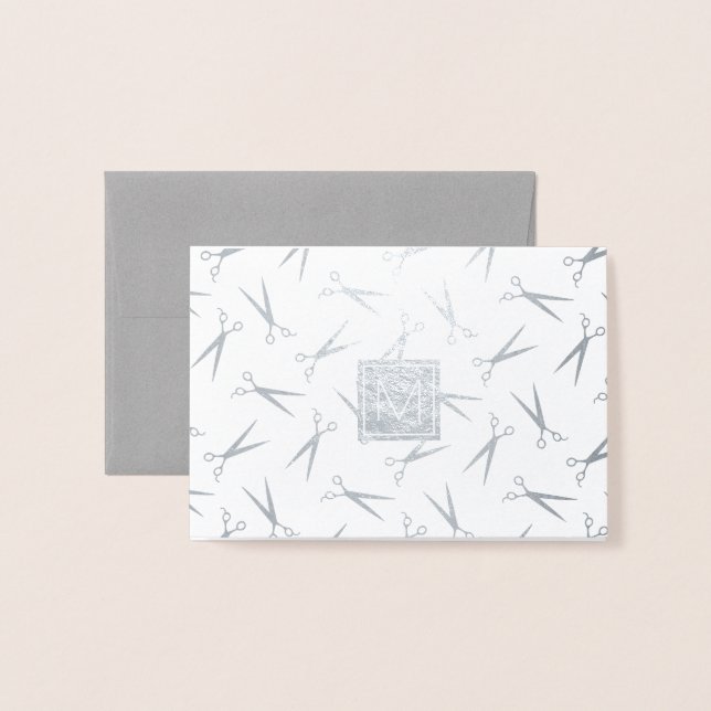 Carte Dorée Merci de liste de cheveux (Devant avec enveloppe)