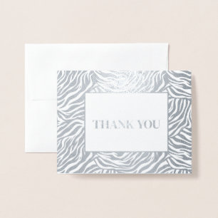 Carte Dorée Merci d'impression Zebra