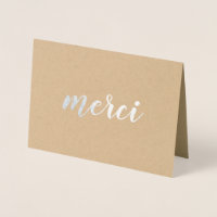 Merci French Merci Brushstroke Script Argent