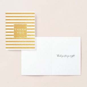 Carte Dorée Merci Gold Glitzy