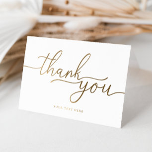 Carte Dorée Merci plié