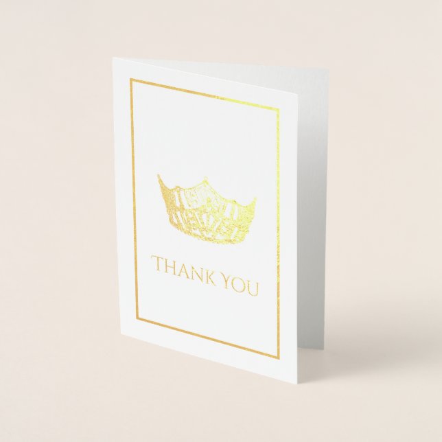 Carte Dorée Miss America Style Crown (Devant)
