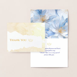 Carte Dorée Miss America Style Foil Crown-Floral Salutation