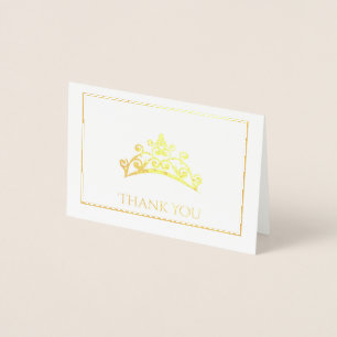Carte Dorée Miss USA style Pageant Foil Tiara Mini Card