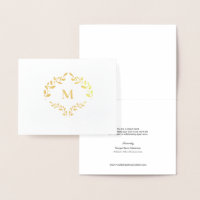 Monogram Business Logo Laurel feuille Luxe