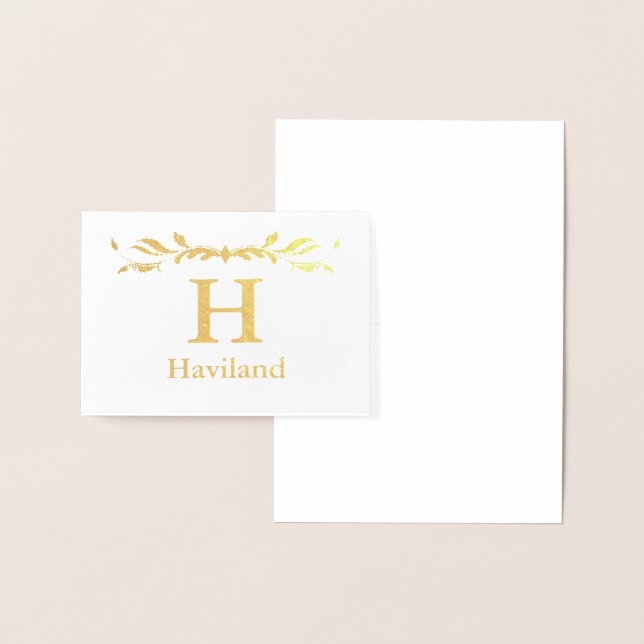 Carte Dorée Monogramme HAMbyWG (Affichage)