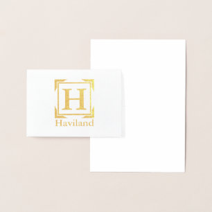 Carte Dorée Monogramme HAMbyWG