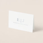 Carte Dorée Monogramme Simple Minimal Initiale Couple<br><div class="desc">Simple minimaliste Initiales en couple Monogramme Carte de note personnalisée</div>