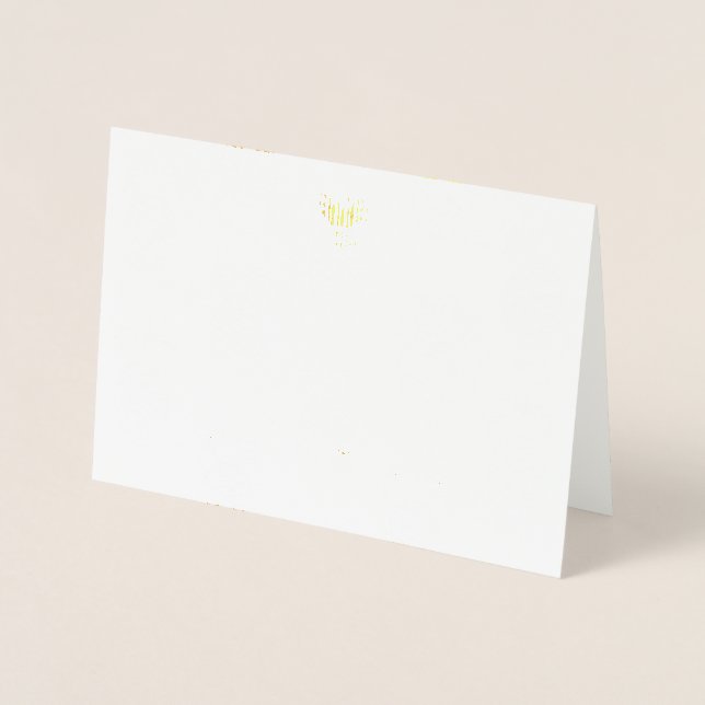 Carte Dorée Motif ananas (Devant)