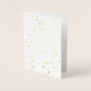 Carte Dorée Motif des étoiles d'or
