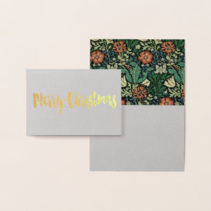 Carte Dorée Motif floral de Nouveau d'art de William Morris