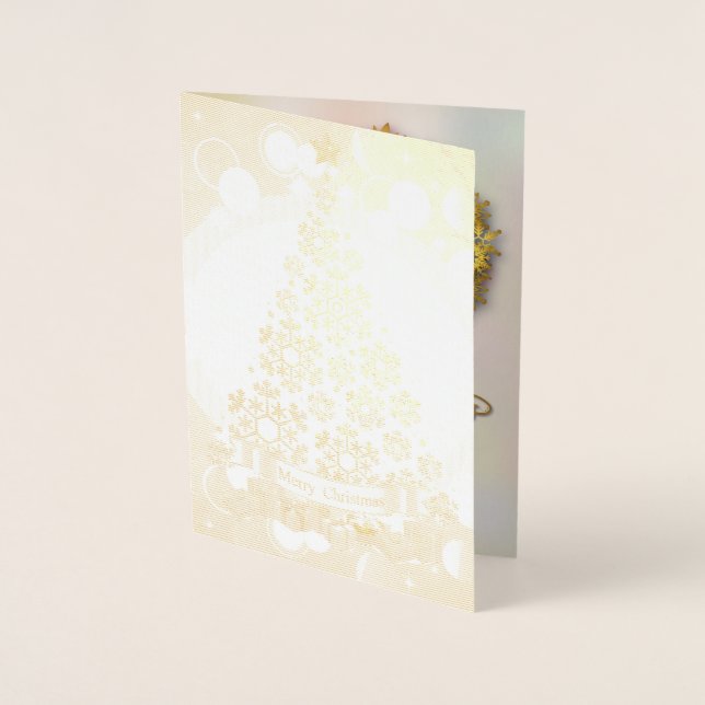 Carte Dorée Noël С (Devant)