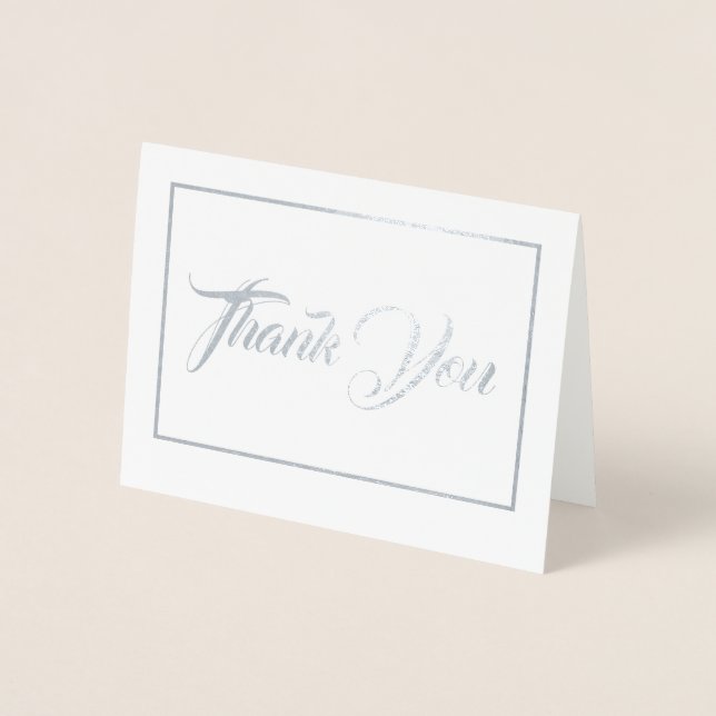 Carte Dorée Note Merci-carte-petite taille (Devant)