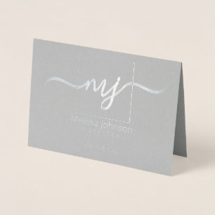 Carte Dorée Note personnalisée élégante