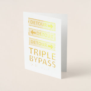 Carte Dorée Obtenez Bien Bientôt Triple Contournement Coeur Ch