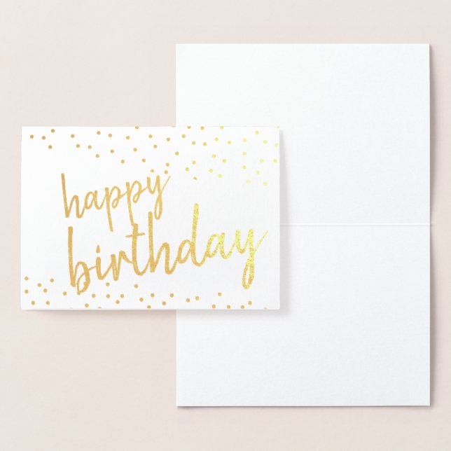 Carte Dorée Offrez un joyeux anniversaire ! (Affichage)