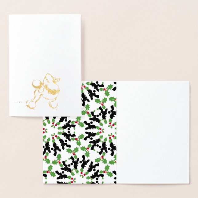 Carte Dorée Or de caniche (Affichage)