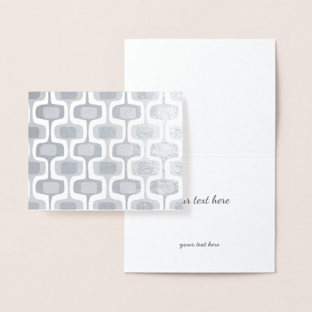 Carte Dorée Or ou argent Abstrait au milieu du siècle moderne  (Affichage)