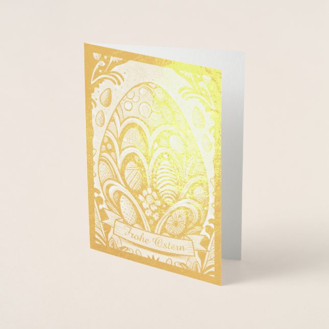 Carte Dorée Ostermonochrome Cartoon mit Ostéréier 10756 (Devant)