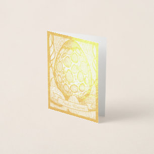 Carte Dorée Ostermonochrome Cartoon mit Ostéréier 25024