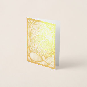 Carte Dorée Ostermonochrome Cartoon mit Ostéréier 97330