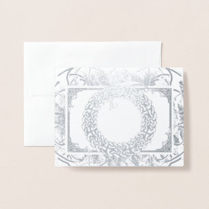 Carte Dorée Ouroboros celtiques (Blanc à l'intérieur)