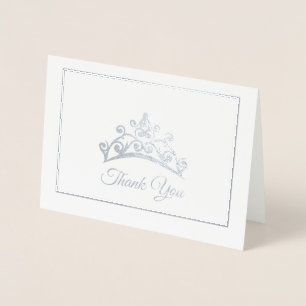 Carte Dorée Pageant style Miss USA Silver Foil Tiara Card