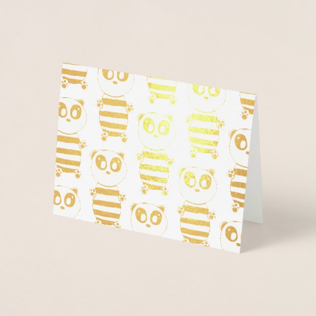 Carte Dorée Panda Kids (Devant)
