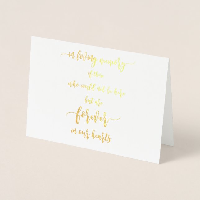 Carte Dorée Panneau de mariage en souvenir aimant (Devant)