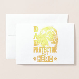 Carte Dorée Papa Protecteur Héros