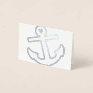 Carte Dorée Papeterie Ancre cardiaque