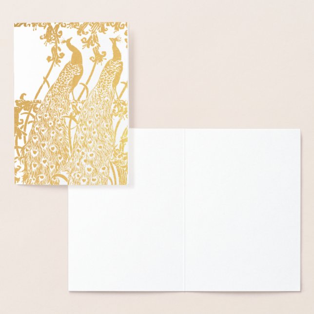 Carte Dorée Peacocks (Affichage)