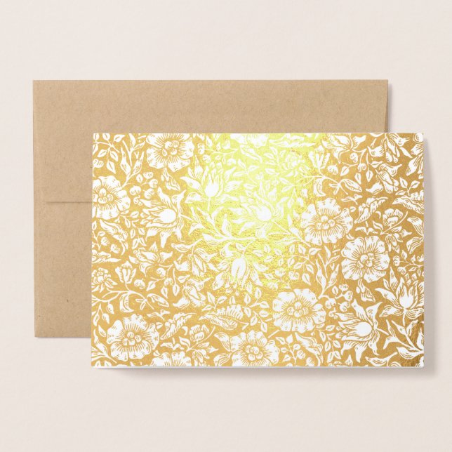 Carte Dorée Personnalisé (Devant avec enveloppe)