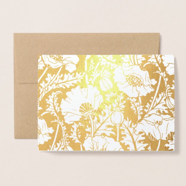 Carte Dorée Personnalisé (Devant avec enveloppe)