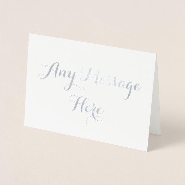 Carte Dorée Personnalisé créez votre propre véritable feuille  (Devant)