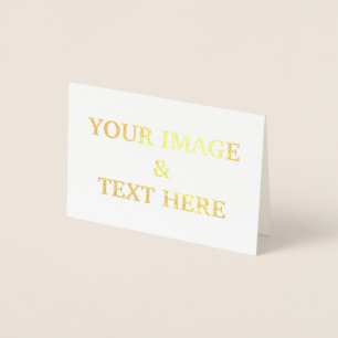 Carte Dorée Personnalisé Personnalisez Votre Propre Photo