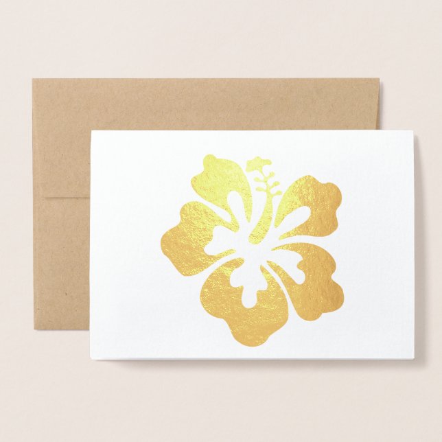 Carte Dorée Personnaliser ou Adapter (Devant avec enveloppe)