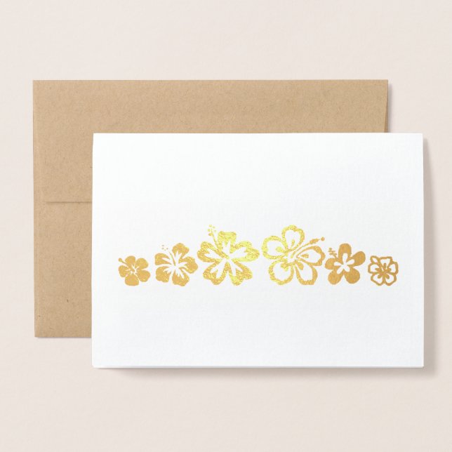 Carte Dorée Personnaliser ou Adapter (Devant avec enveloppe)