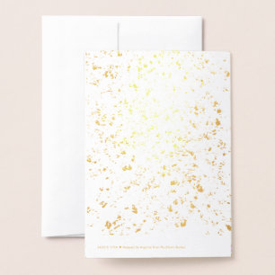 Carte Dorée Pièces d'or subtil / feuille d'argent