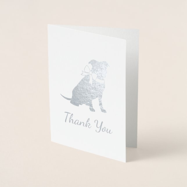 Carte Dorée Pit Bull Chien Baby Pitbull Douche Genre Neutre (Devant)