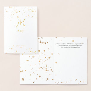 Carte Dorée PixDezines Gold Brush Script Her Vows Foil Card