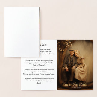 Carte Dorée Porte photo Rustic Love 1