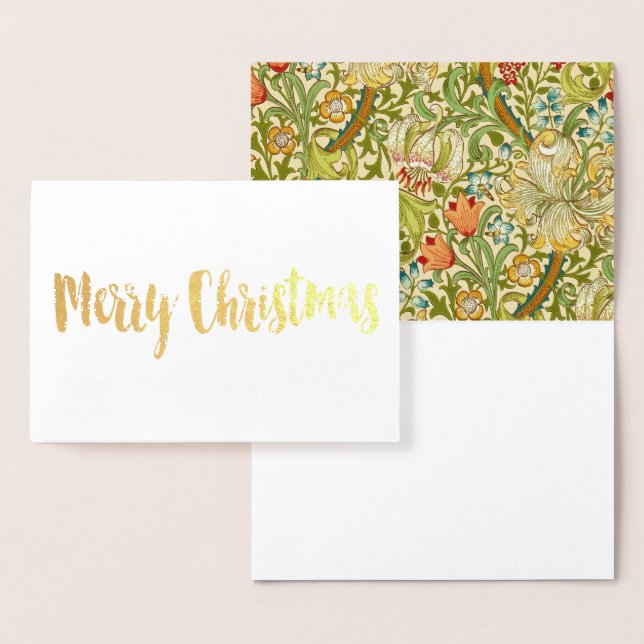 Carte Dorée Pré-raphate de William Morris Golden Lily Vintage (Affichage)